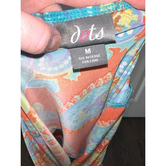 Dots brand colorful halter top - Picture 4 of 4